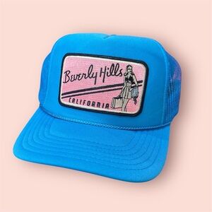 Blue Beverly Hills Trucker Hat